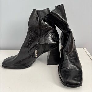 Princess Polly Crocodile Ankle Booties